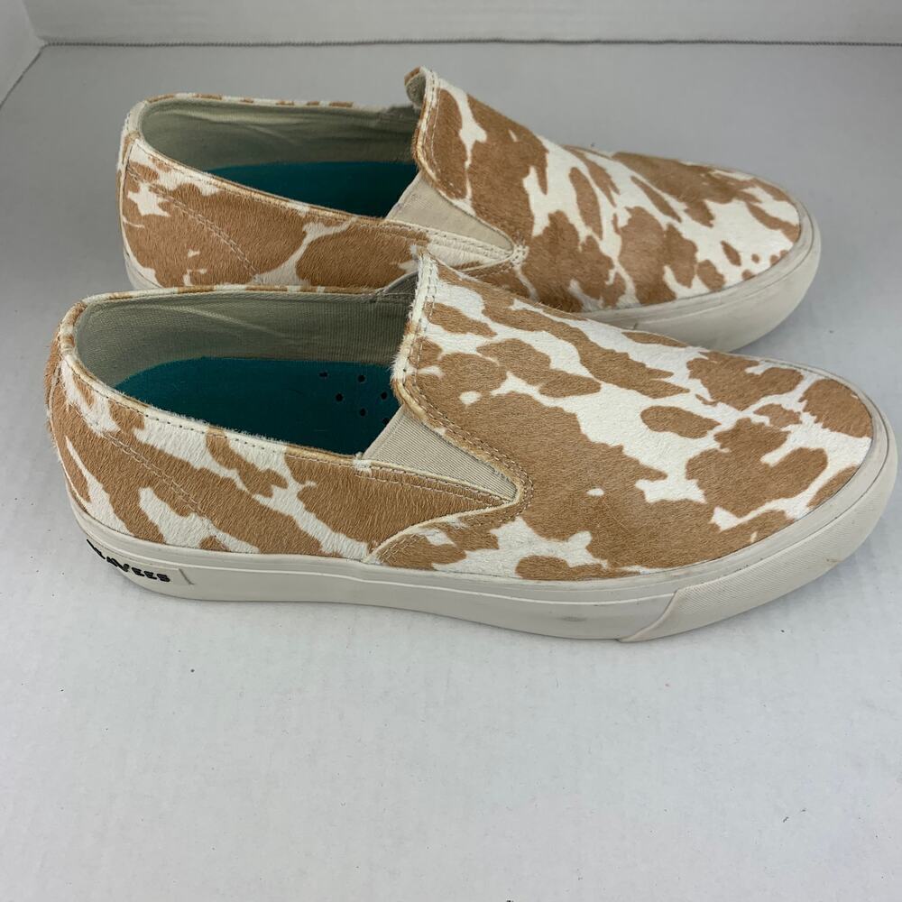 SeaVees Baja Platform Mulholland Cowhide Slip-On Loafers Size 8 - Picture 3 of 7